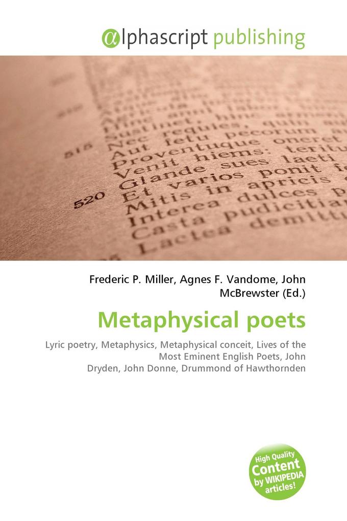 Metaphysical poets
