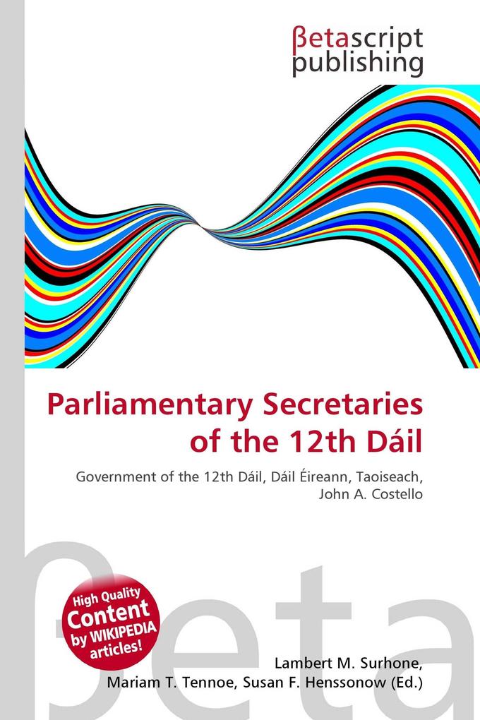 Parliamentary Secretaries of the 12th Dáil