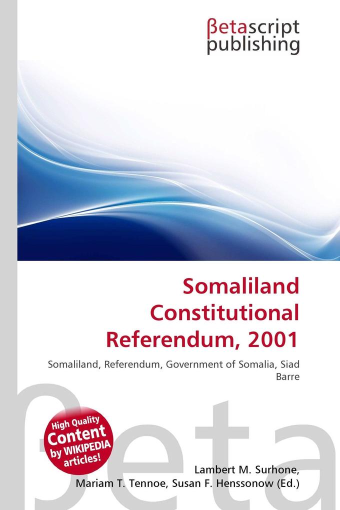 Somaliland Constitutional Referendum 2001
