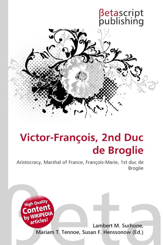 Victor-François 2nd Duc de Broglie