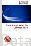Some Thoughts on the Common Toad