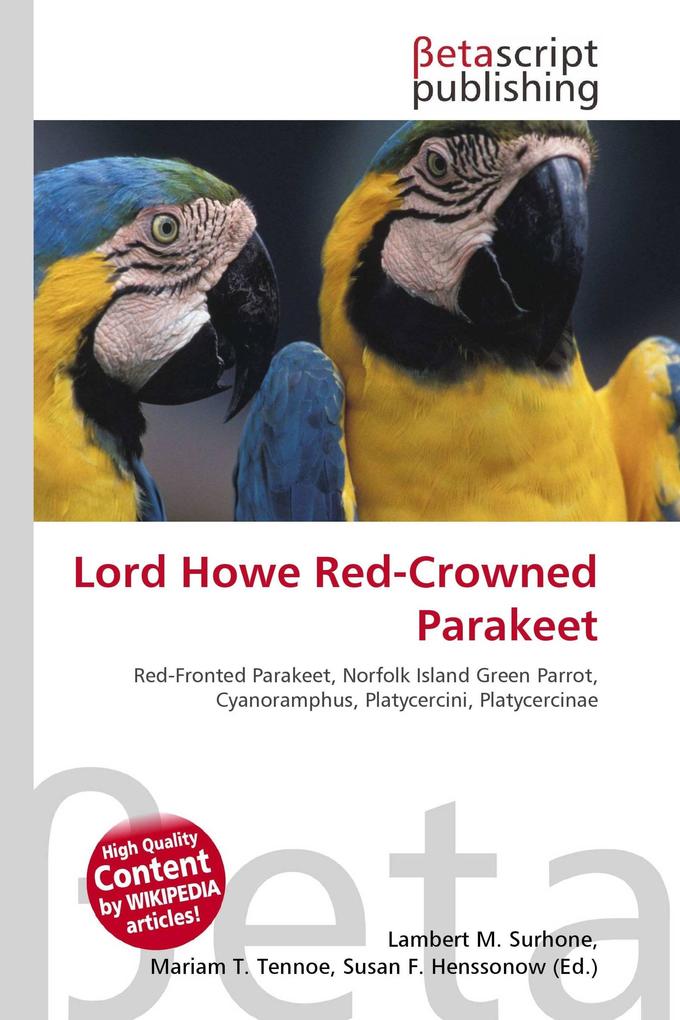 Lord Howe Red-Crowned Parakeet