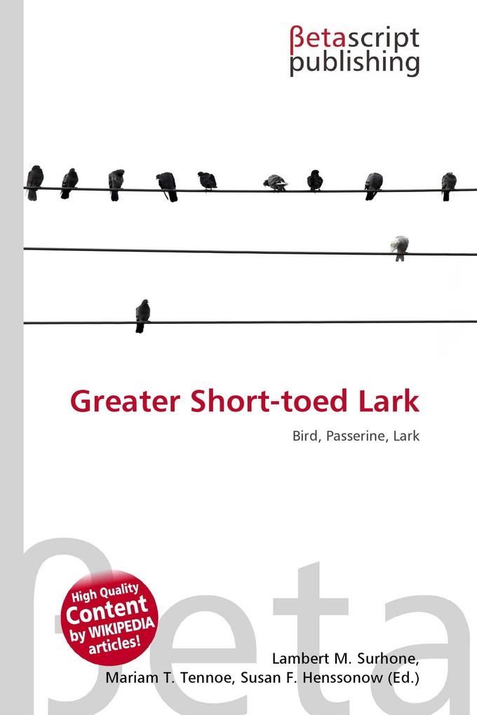 Greater Short-toed Lark