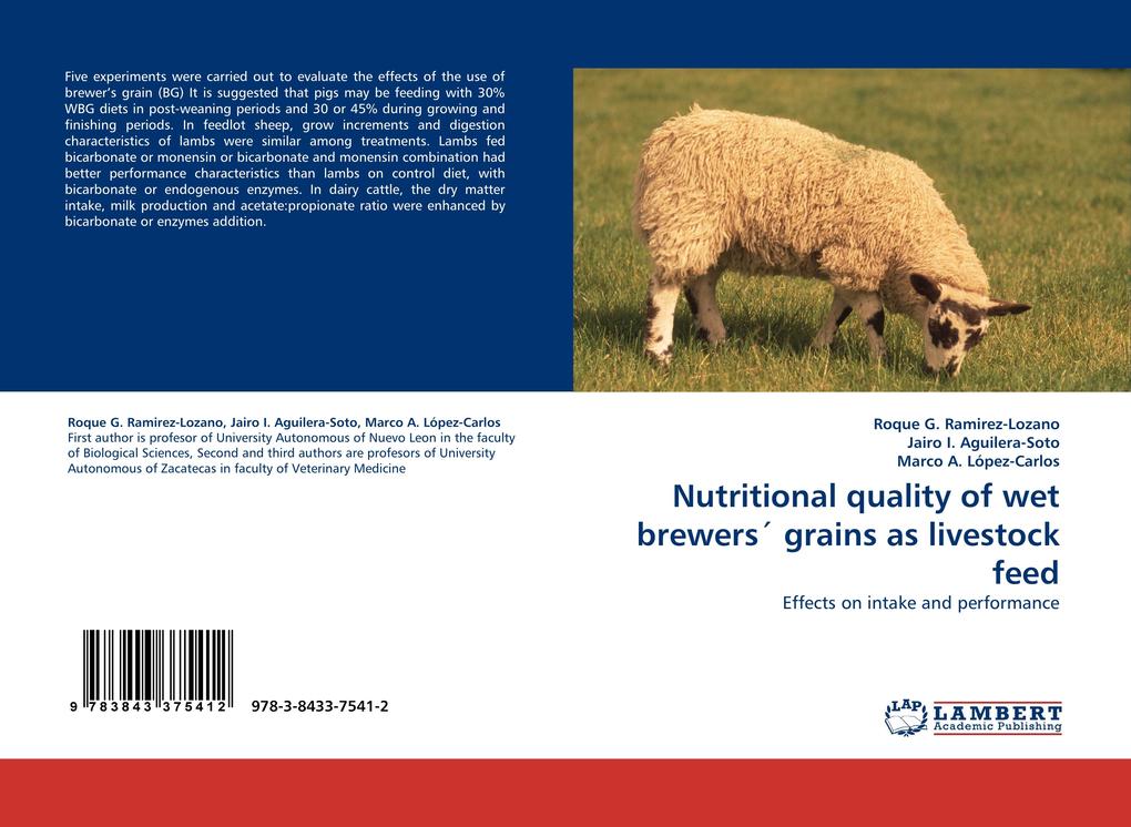Nutritional quality of wet brewers‘‘ grains as livestock feed