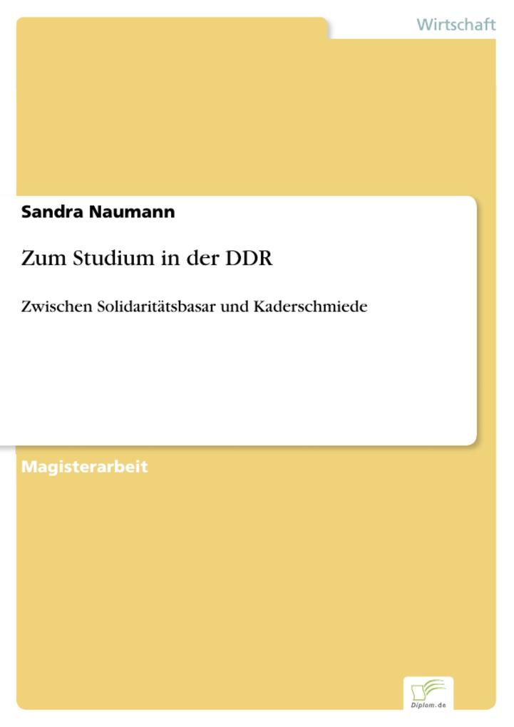 Zum Studium in der DDR - Sandra Naumann