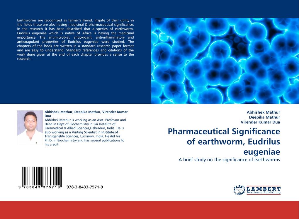 Pharmaceutical Significance of earthworm Eudrilus eugeniae