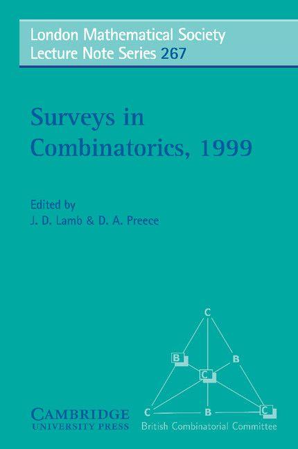Surveys in Combinatorics 1999