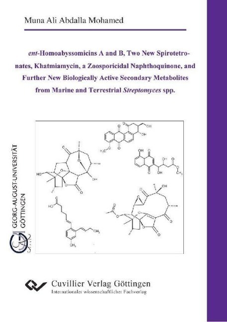'ent-Homoabyssomicins A and B Two New Spirotetronates Khatmiamycin a Zoosporicidal Naphthoquinone and Further New Biologically Active Secondary