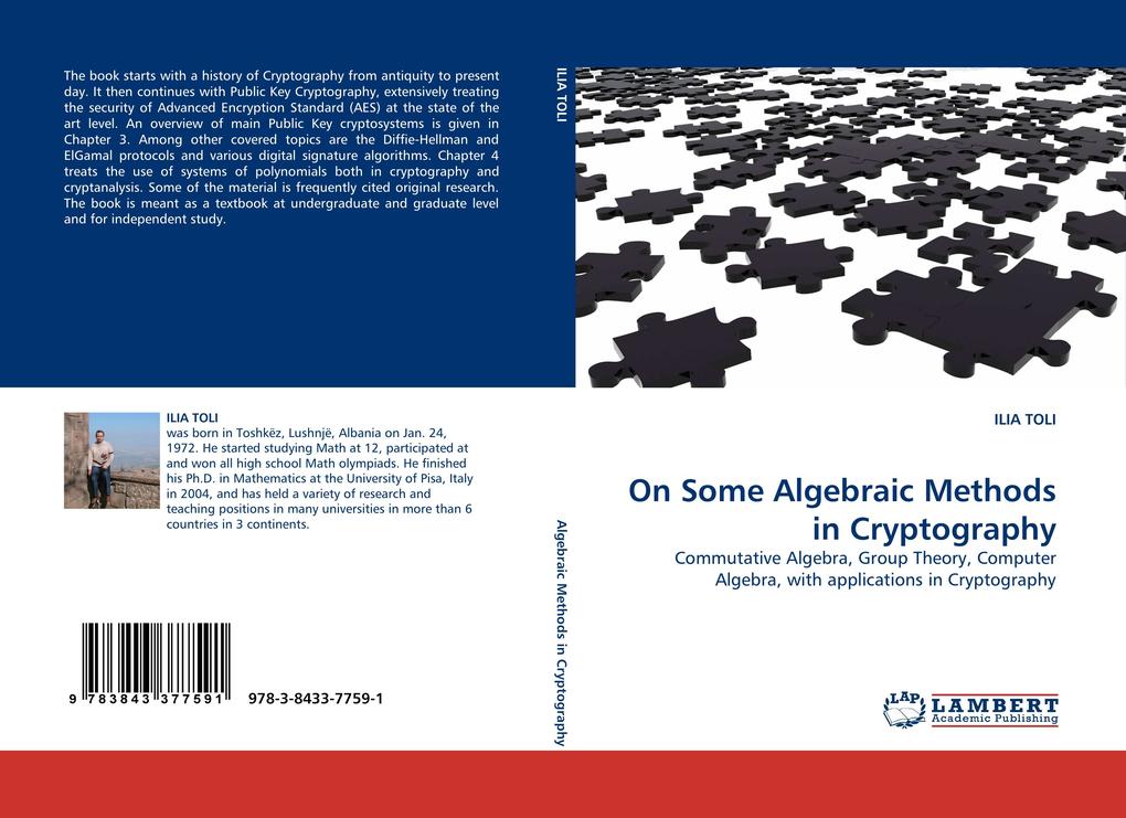 On Some Algebraic Methods in Cryptography
