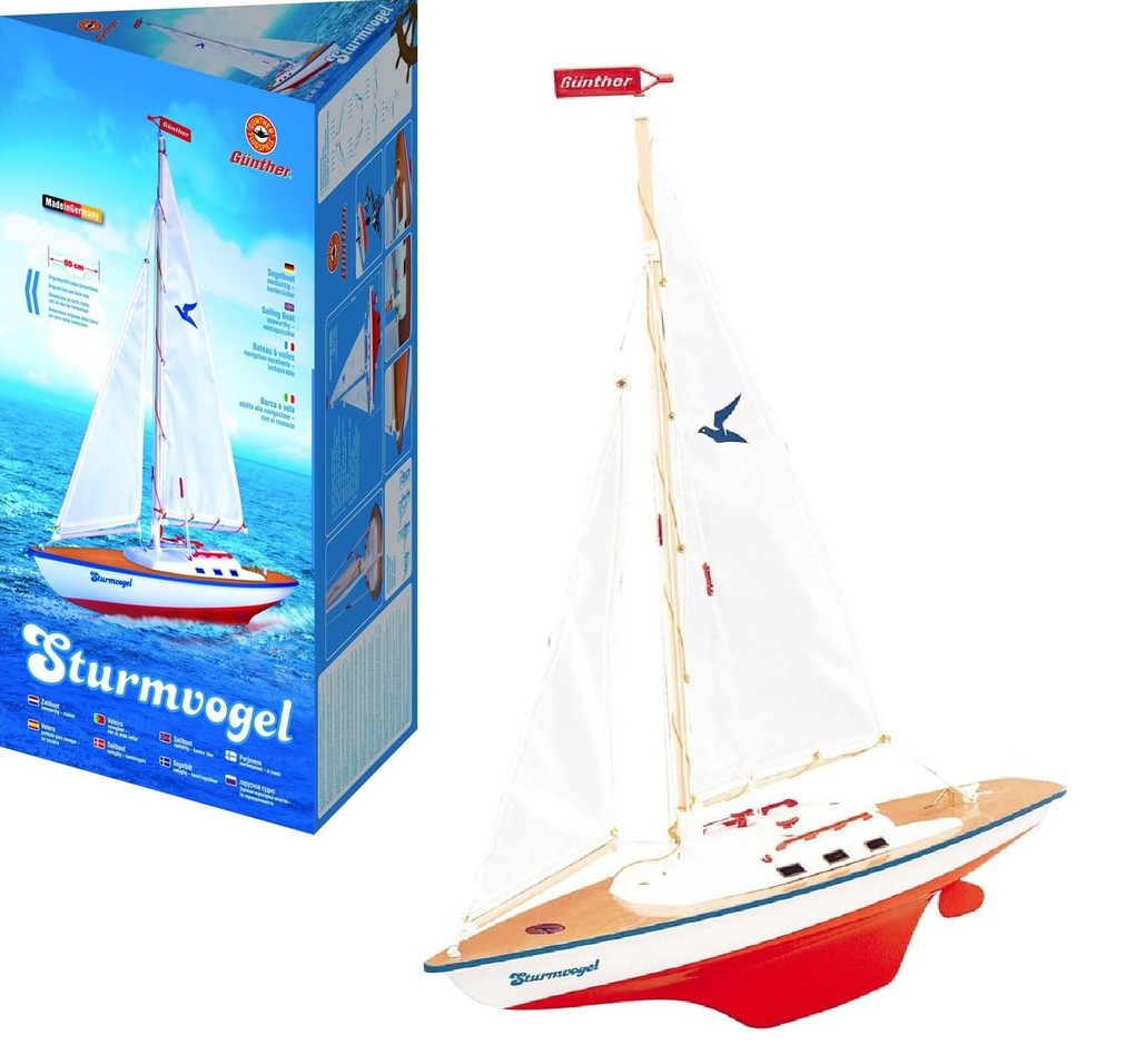 Paul Günther 1810 - Sturmvogel Segelboot segelfertig 55x125x67cm
