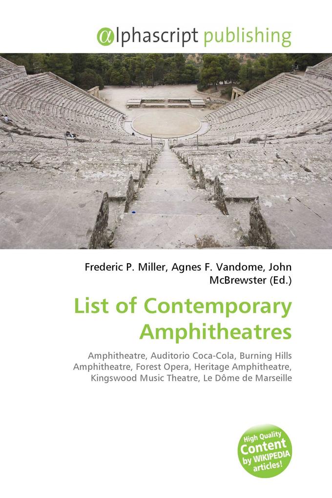 List of Contemporary Amphitheatres