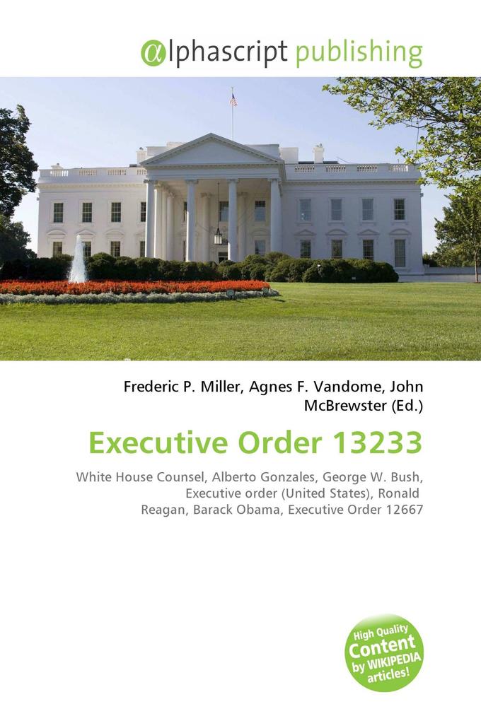 Executive Order 13233