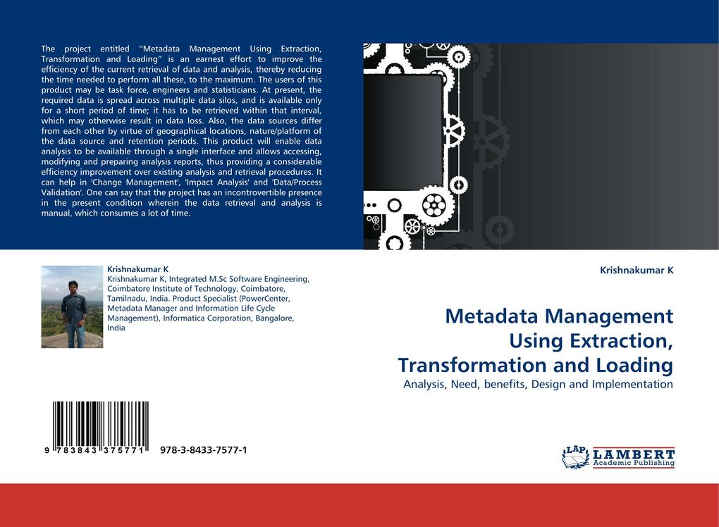 Metadata Management Using Extraction Transformation and Loading