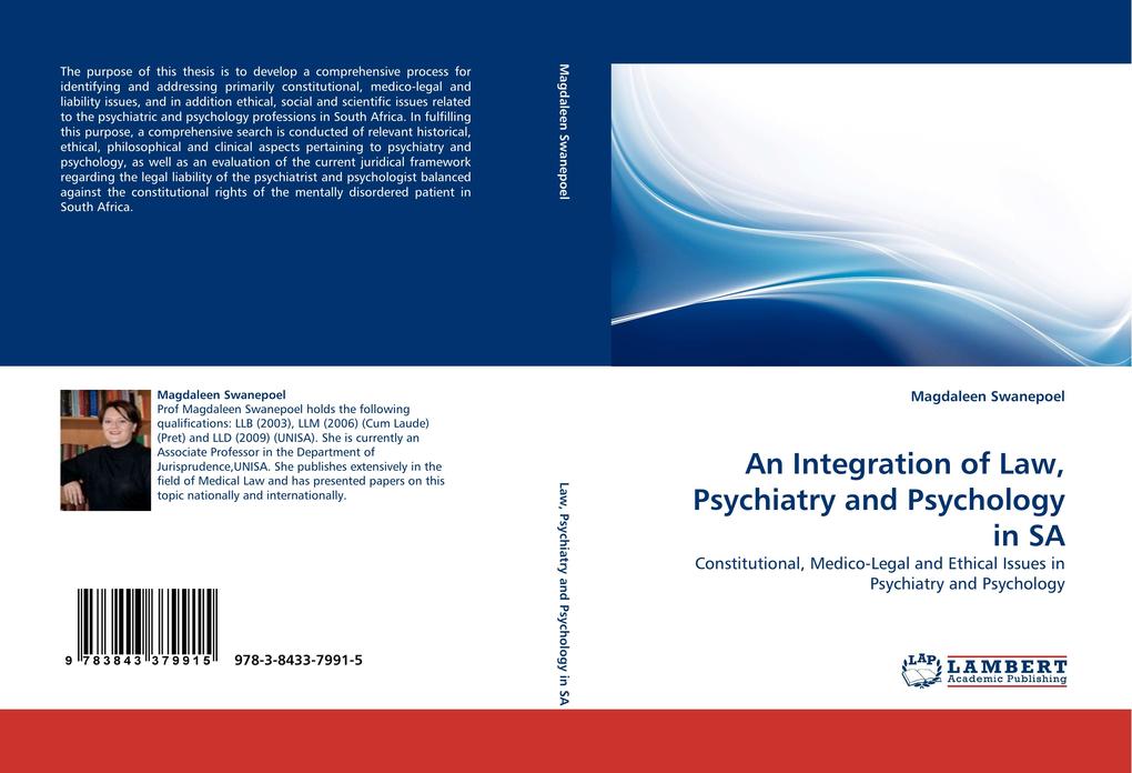 An Integration of Law Psychiatry and Psychology in SA