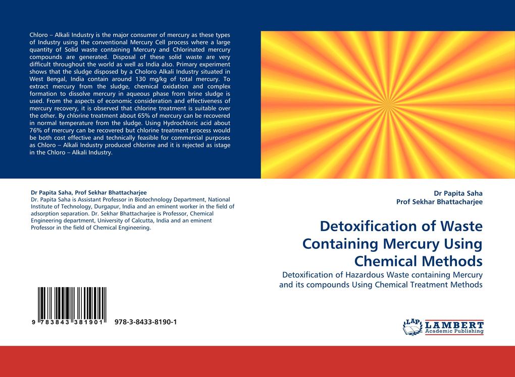 Detoxification of Waste Containing Mercury Using Chemical Methods