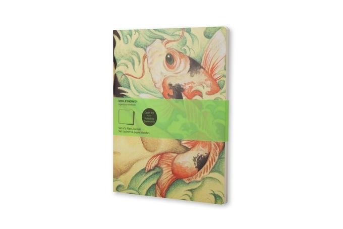 Moleskine Cover Art Carp Fish Plain Journal als Buch von