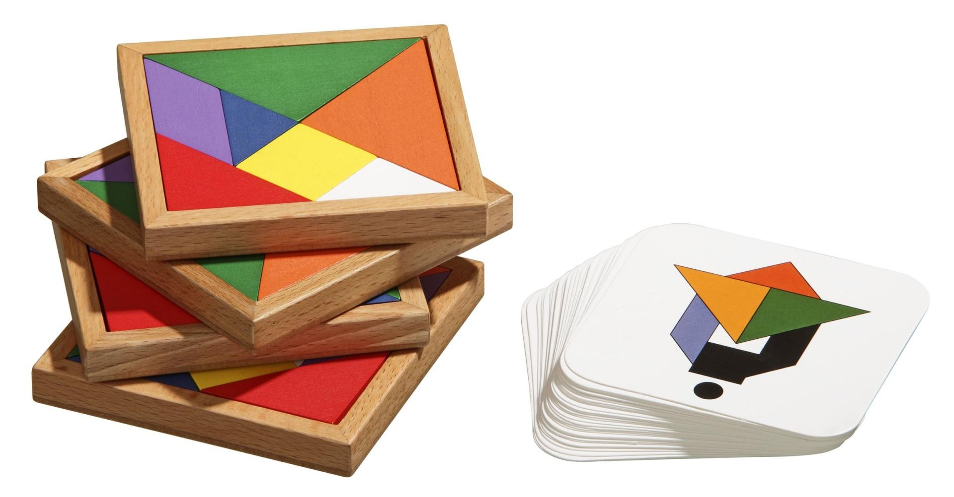 Philos 3521 - Speed Tangram für 2-4 Personen 4 Sets mit 7 Puzzleteile