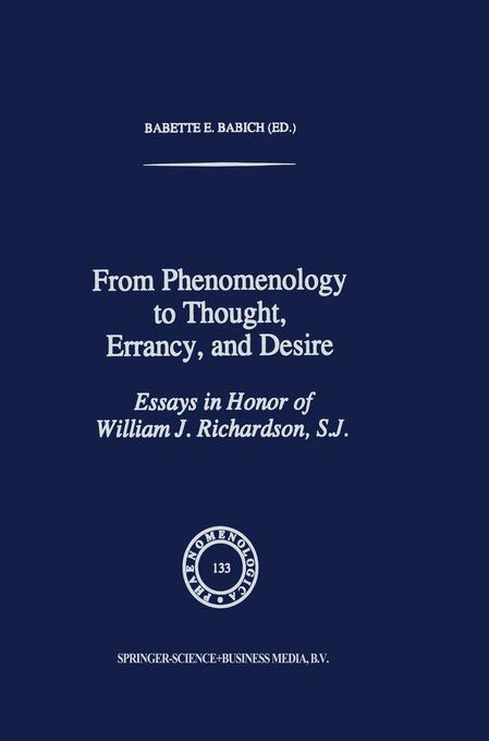 From Phenomenology to Thought Errancy and Desire