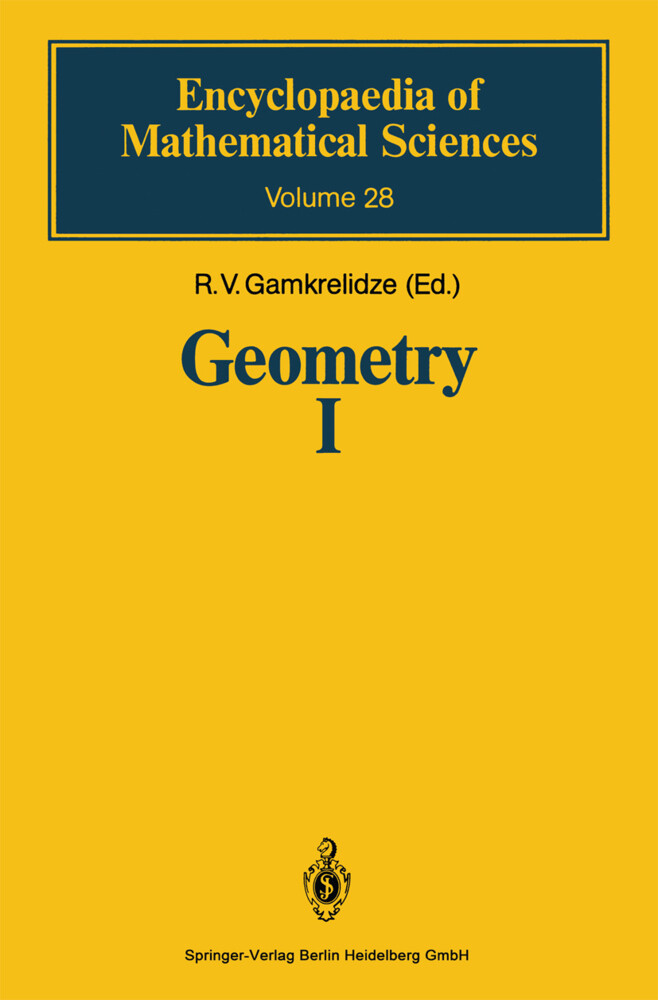 Geometry I - D. V. Alekseevskij/ V. V. Lychagin/ A. M. Vinogradov