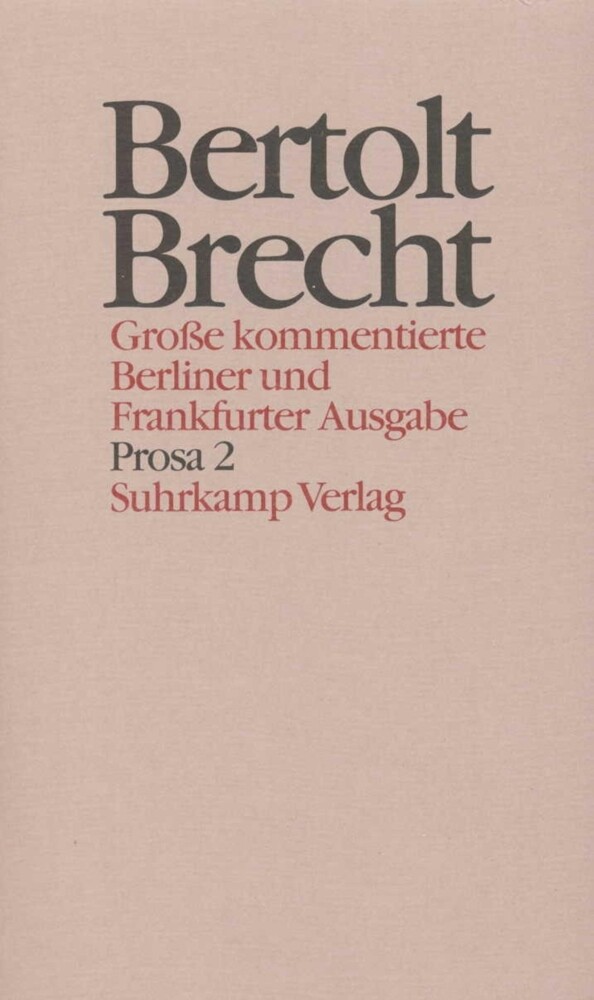Prosa. Tl.2 - Bertolt Brecht