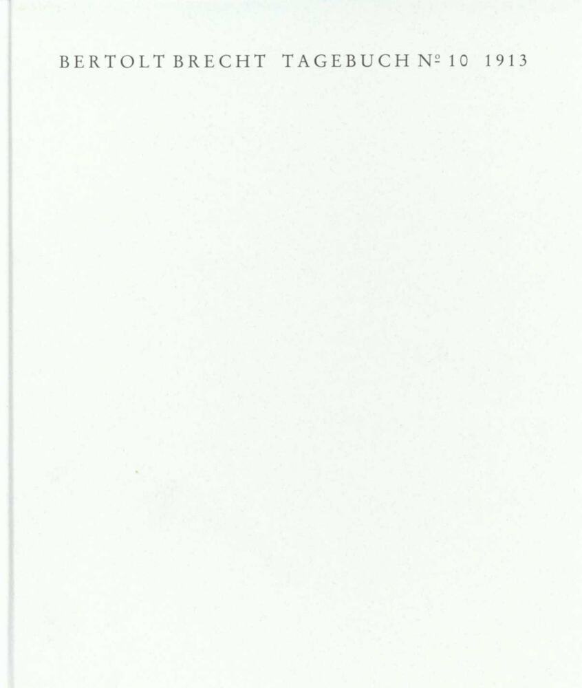 Tagebuch Nr.10 1913 2 Bde.
