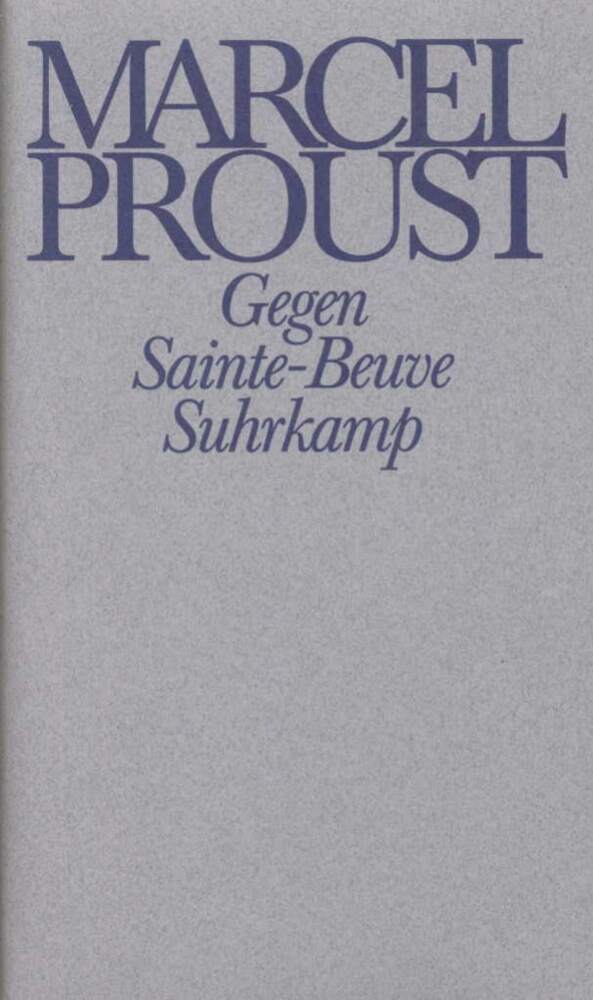 Gegen Sainte-Beuve