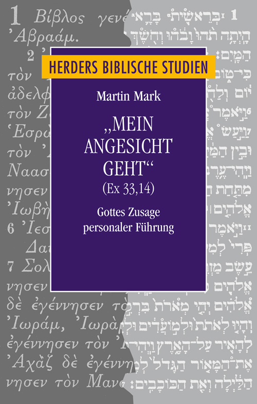 'Mein Angesicht geht' (Ex 3314)