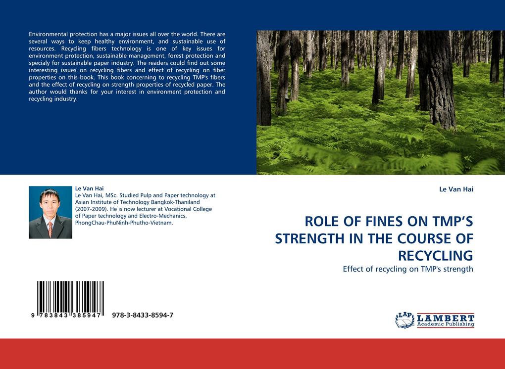 ROLE OF FINES ON TMP´S STRENGTH IN THE COURSE OF RECYCLING als Buch von Le Van Hai - Le Van Hai