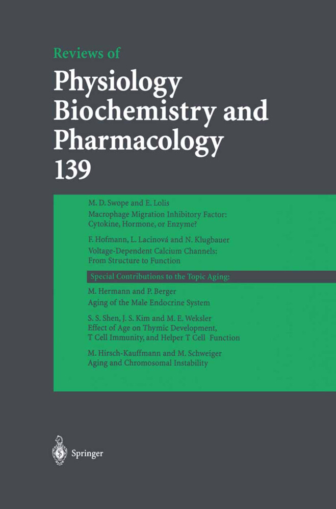 Reviews of Physiology Biochemistry and Pharmacology 139