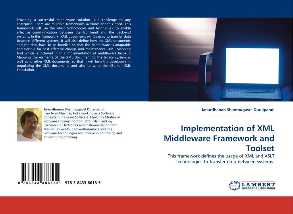 Implementation of XML Middleware Framework and Toolset