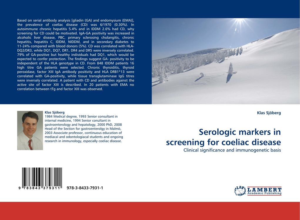 Serologic markers in screening for coeliac disease - Klas Sjöberg