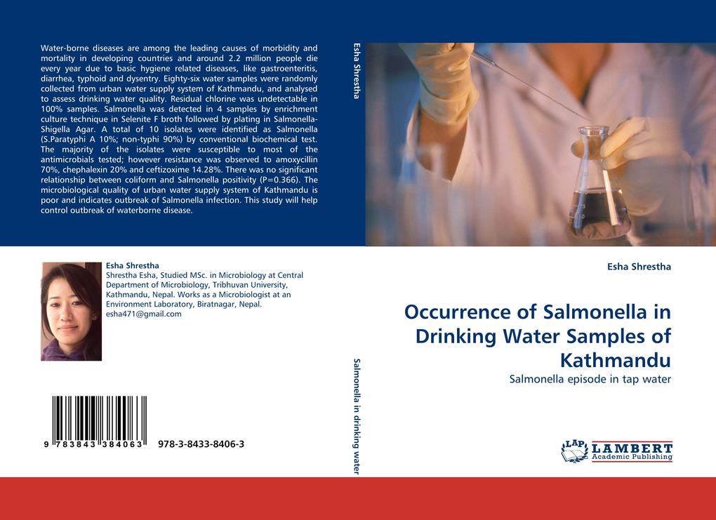 Occurrence of Salmonella in Drinking Water Samples of Kathmandu