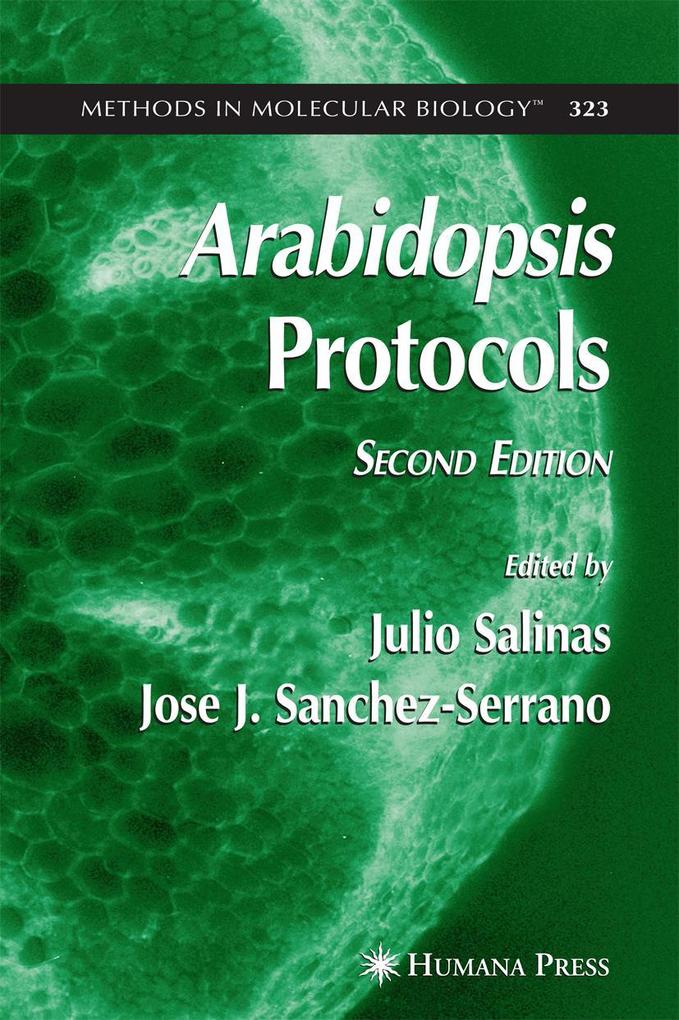Arabidopsis Protocols 2nd Edition