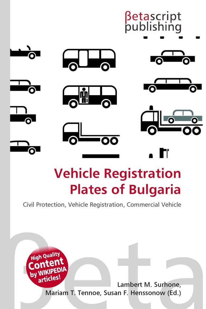 Vehicle Registration Plates of Bulgaria