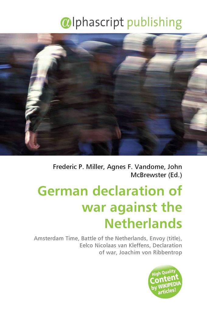 German declaration of war against the Netherlands
