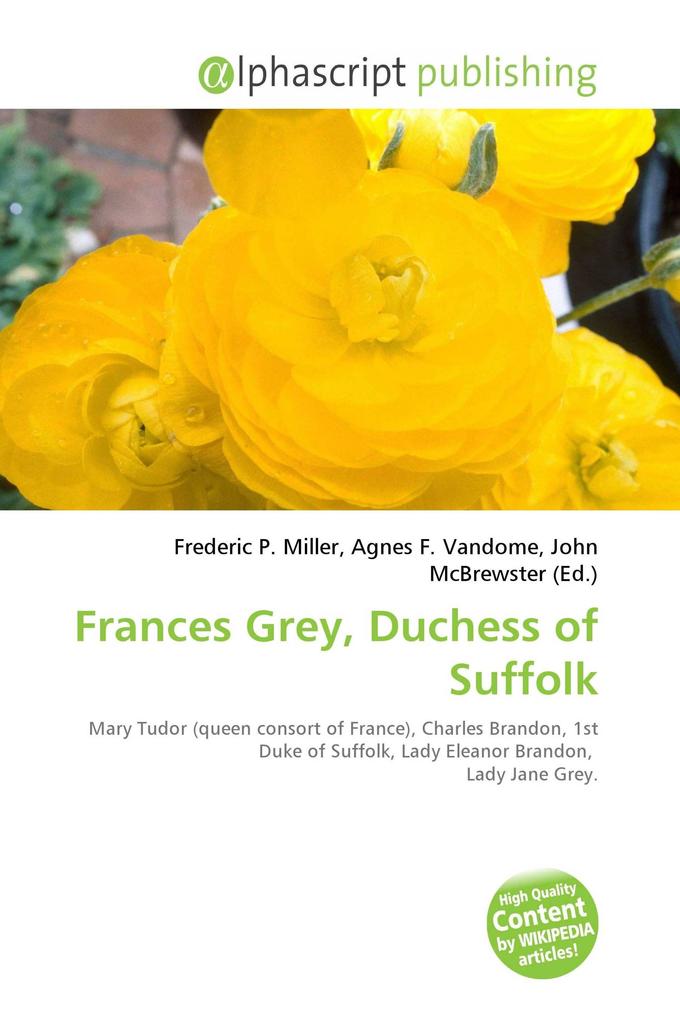 Frances Grey Duchess of Suffolk