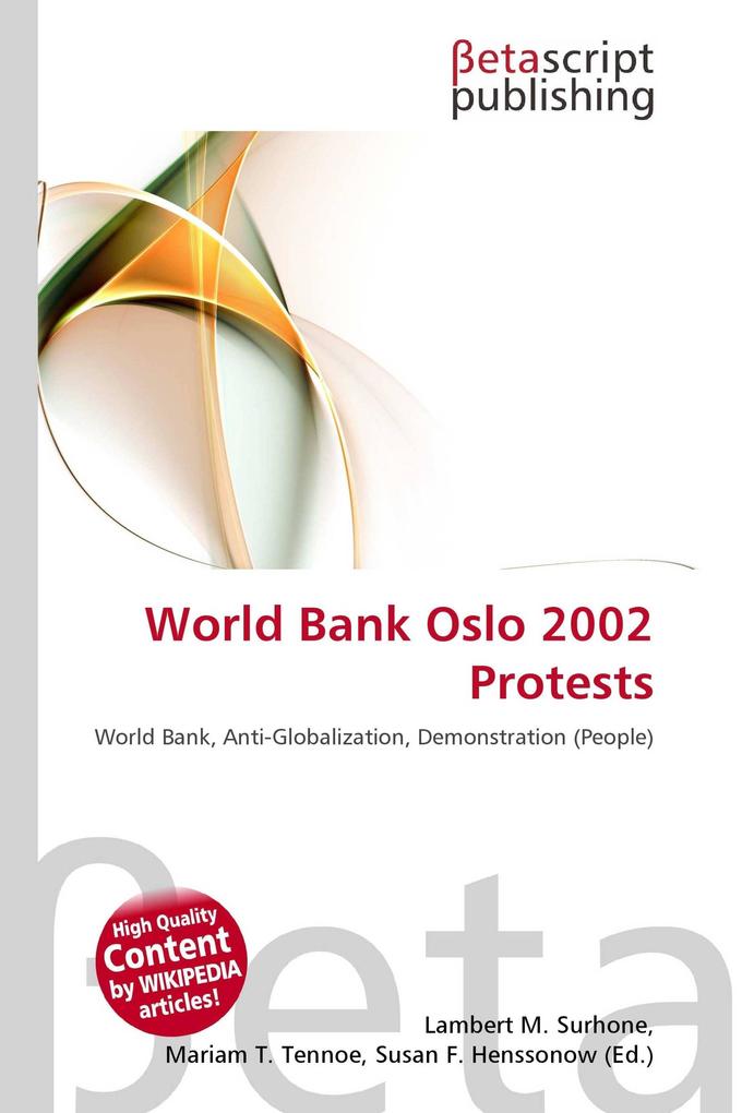 World Bank Oslo 2002 Protests