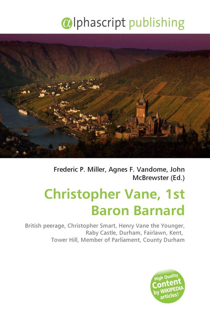Christopher Vane 1st Baron Barnard