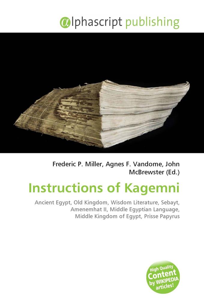 Instructions of Kagemni