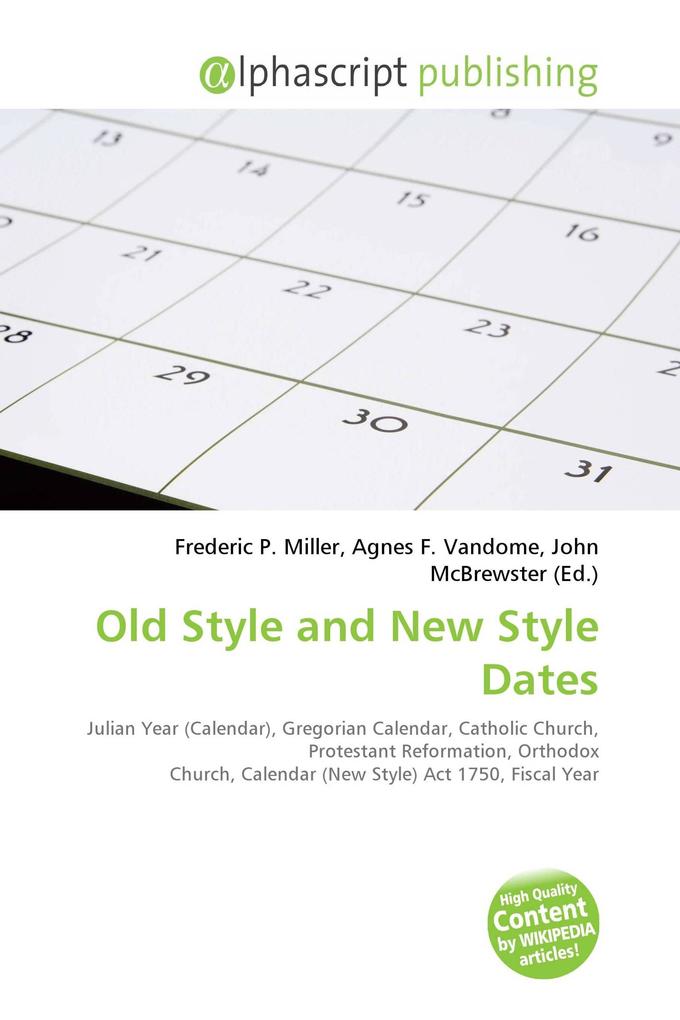 Old Style and New Style Dates