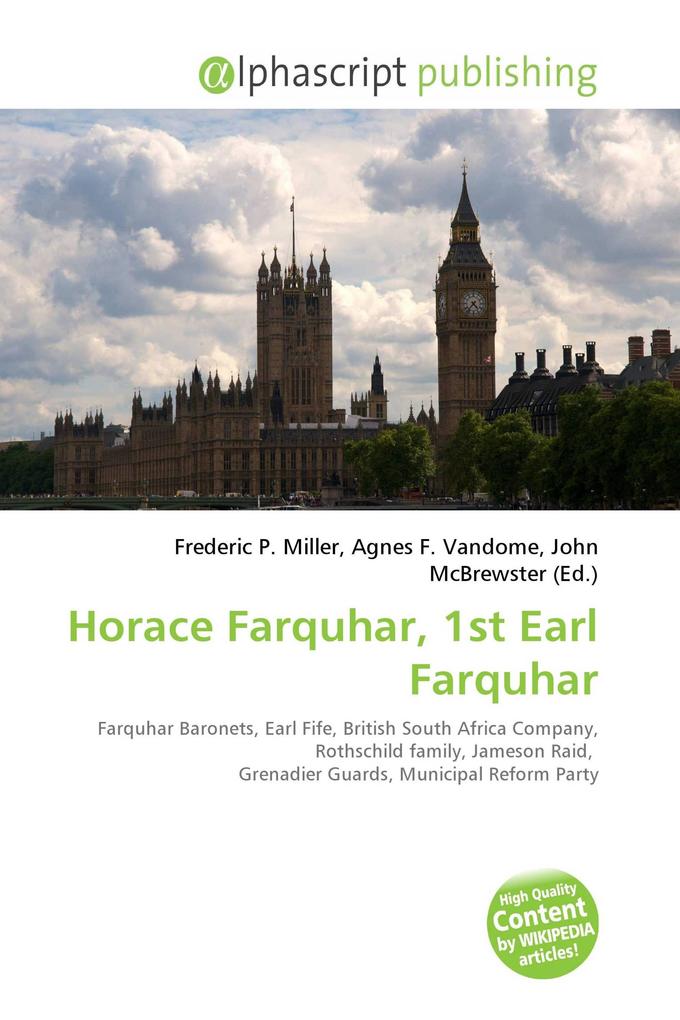 Horace Farquhar 1st Earl Farquhar