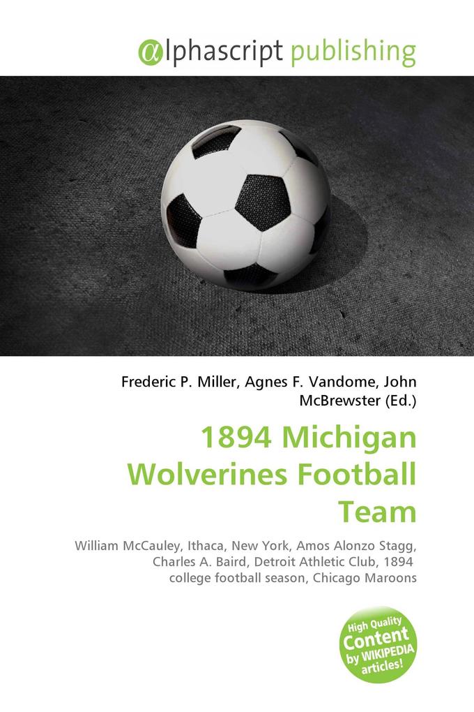 1894 Michigan Wolverines Football Team