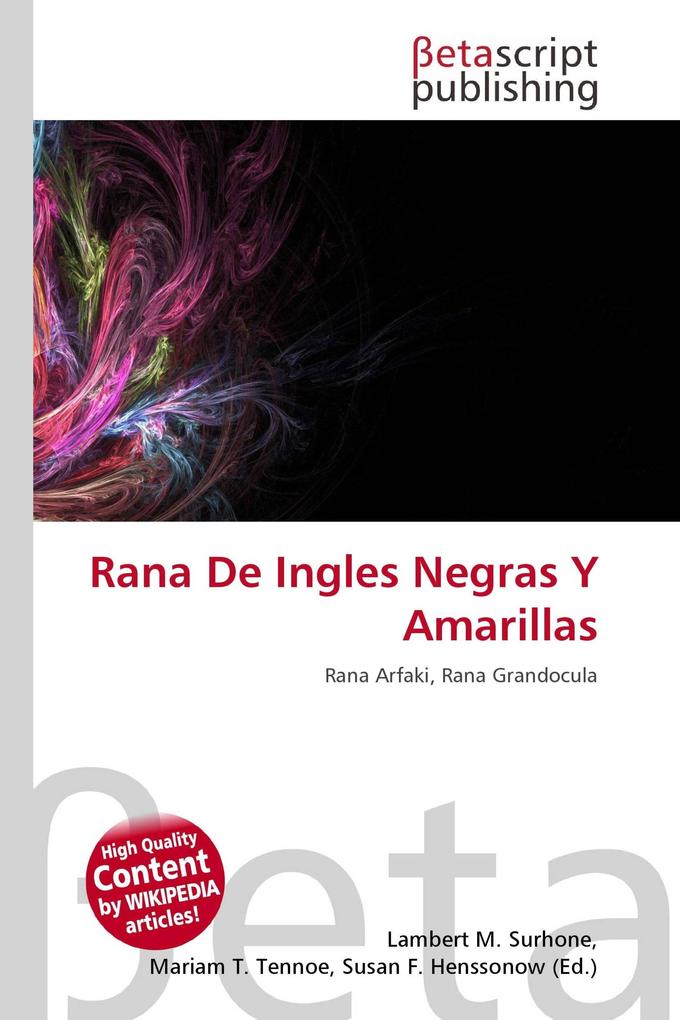 Rana De Ingles Negras Y Amarillas