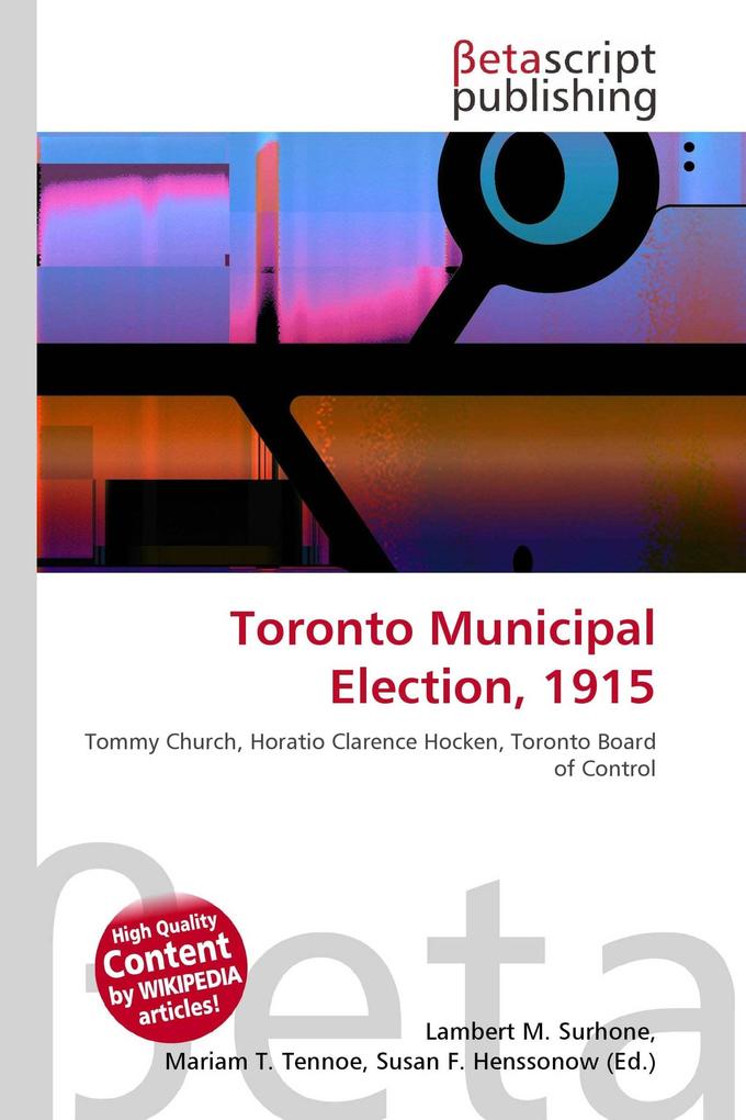 Toronto Municipal Election 1915