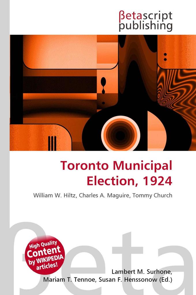Toronto Municipal Election 1924