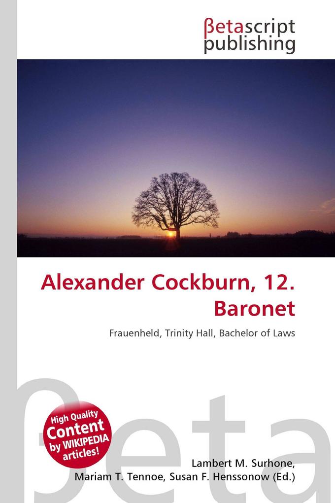 Alexander Cockburn 12. Baronet