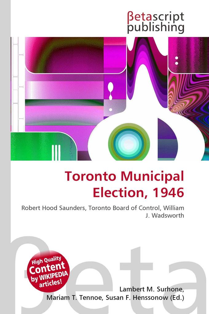 Toronto Municipal Election 1946
