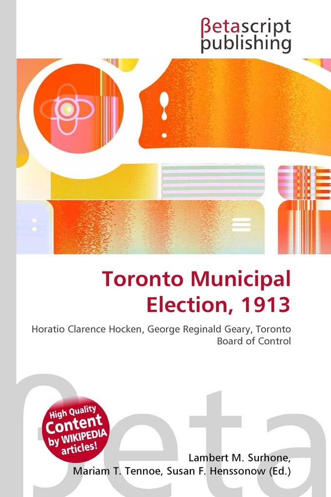 Toronto Municipal Election 1913