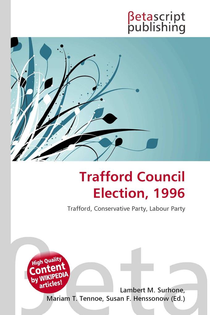 Trafford Council Election 1996