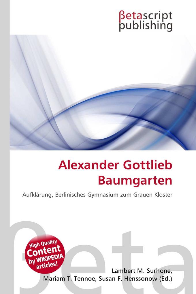 Alexander Gottlieb Baumgarten